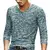 primavera dos homens de manga longa t-shirts com decote em v preto t camisa - isaac top