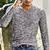 primavera dos homens de manga longa t-shirts com decote em v preto t camisa - isaac top
