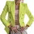 Blazer fino monocromático para mulheres, jaqueta de manga comprida para senhora - isaac top