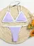Conjunto de biquíni brasileiro feminino, maiô de cintura baixa, maiô brasilei - isaac top