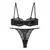 Lingerie erótica conjunto de roupa interior feminina sexy sutiã de renda femin - isaac top