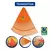 Vassoura para Jardim 22 Dentes Sem Cabo Jardinagem Resistente Laranja Tramontina