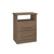 Mesa De Cabeceira Firenze 2 Gavetas Com Nicho - D` Doro Castanho - Marrom