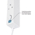 Chuveiro Elétrico Eletrônico com Visor Digital 127V (110V) 5500w Branco Quadrado Falls Digital Hydra - comprar online