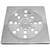 Grelha Inox 15x15 Quadrada Sem Caxilho Clarainox