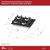 Fischer Cooktop Gás 4 Bocas Mesa Vidro Preta Bivolt 1519-5713 BIVOLT 1519-5713 na internet