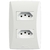 Petra 2 Tomadas 2P+T 20A Com Placa MecTronic