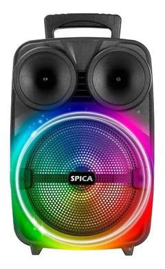 Parlante Spica SP-4408 portátil con bluetooth negro 220V en internet
