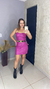 vestido couro curto
