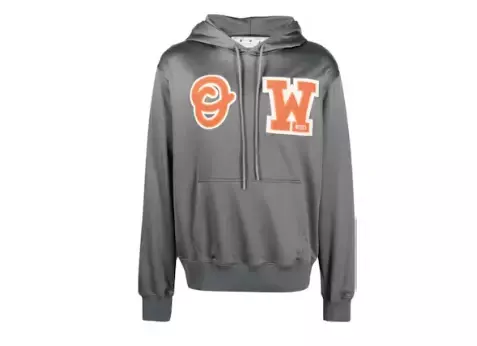 Moletom Off-White Patch Slim Hooded