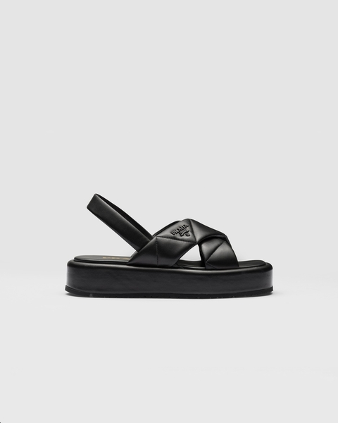 Prada Quitted Nappa Leather Flatform