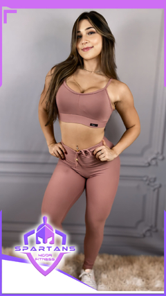 Imagem do Conjunto Calça Suplex Fumê Top Luz com Cás