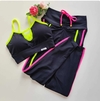 Conjunto Calça Preto Viés Neon