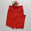 Calça Jacquard Poliamida Vermelho Intenso