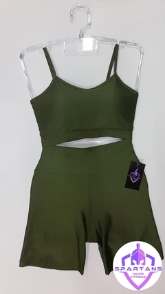Conjunto Short Poliamida Canelado - comprar online
