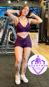 Conjunto Short Jacquard Poliamida Açaí - comprar online
