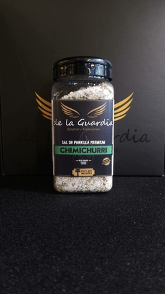 Sal de parrilla com chimichurri