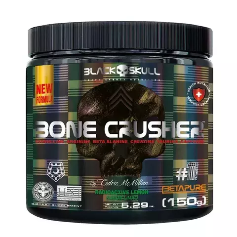 Bone Crusher Black Skull - 150g