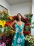Vestido Maxi c/bolsillo estampado de fibrana - comprar online