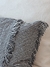 Almohadón Cuadritos Canvas con Flecos 60x40 - tienda online