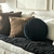 Pillow Lino Negro Reversible