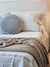 Pillow Reversible - Terciopelo Grafito + Tusor Rayado - tienda online