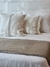 Pillow Reversible Matelasse Rayas -Terciopelo Taupe + Tusor Rayado - Concepto Fusión