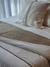 Pillow Reversible Matelasse Rayas -Terciopelo Taupe + Tusor Rayado - tienda online