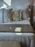 Pillow Reversible Matelasse Rayas -Terciopelo Taupe + Tusor Rayado