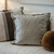 Almohadón Canvas Flecos - Raya Gris - comprar online
