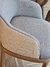 Silla Grace Con Brazos - Lino y Rafia