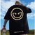Camiseta Summer Smile All The Time Print Graphic Moda Casual Streetwear Engraçado T-Shirt