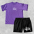 Kit Camiseta Stussy Oversized + Bermuda Tactel Stussy Bordado Street Wear