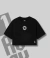 Cropped Oversized Bad Omens (Logo I) - Preta (SOB ENCOMENDA)