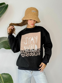 Buzo frizado stay wild - comprar online