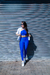 TOP ANNA + LEGGING COMPRESSÃO AZUL BIC - Sis Moda Fitness