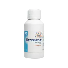 DEPAKENE 250MG/5ML JBE120ML+VASO