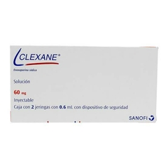 CLEXANE 60MG INY 2/JGAS 0.6ML
