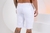Bermuda Jeans Masculina Destroyed: Branca - loja online