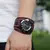 Jessingshow - Relógio de Luxo Masculino 2024: Pulseira Punk de Couro Genuíno - loja online