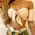 Vestido de Verão Sexy com Estampa de Ombro Único em Bege - comprar online