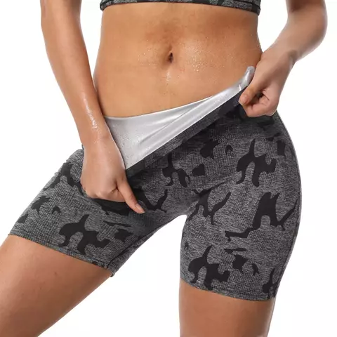 Calças De Emagrecimento De Sauna Para Perda De Peso, Body Shaper, Capris De Suor