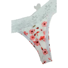 Fio Duplo Com Renda Na Cintuira Est Floral Liberty - 12121 na internet