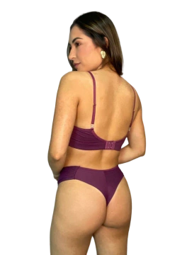 Sutiã Microfibra Com Bojo Inteiro C Detalhes De Renda Estreita - 12323 - Íntima Passion Vinhedo