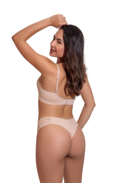 Sutiã Microfibra Com Bojo Inteiro C Detalhes De Renda Estreita - 12323 - Íntima Passion Vinhedo