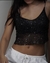 top corto de brillos