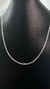 Corrente duplo grumet 70cm 3mm - Plata Y Piercing