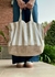 TOTE BAG RAYADO NATURAL Y BEIGE - comprar online
