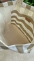 TOTE BAG RAYADO NATURAL Y BEIGE - Francina Home Style