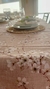 MANTEL JAZMINES LINO BEIGE - comprar online